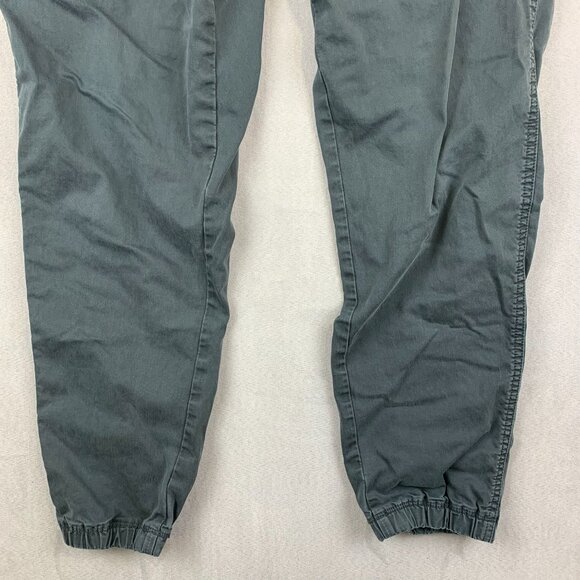 Uniqlo Mens Pants Large 33-36 Gray Cargo Tapered Drawstring Cotton Spandex - Picture 3 of 11